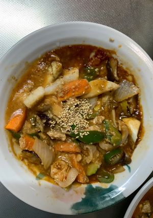 簡単クリーミー味噌キムチ味青椒肉絲風-レシピのメイン写真