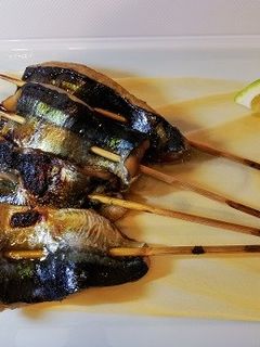 さんまの肝醤油串焼き-レシピのメイン写真