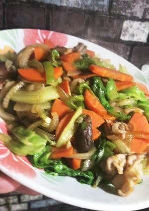 レタスが主役！和風肉野菜炒め★-レシピのメイン写真