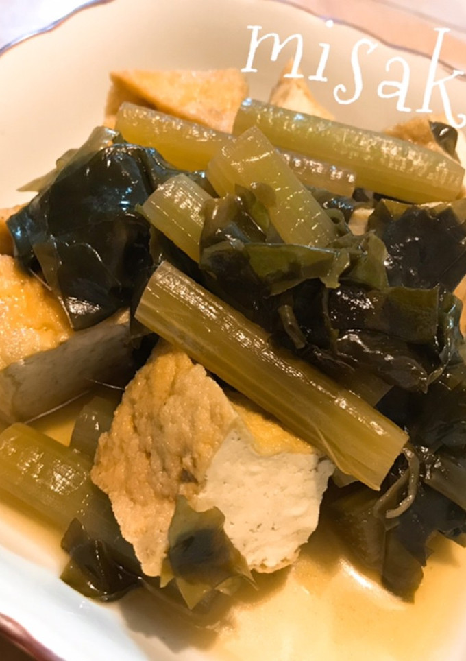 ふきとわかめと厚揚げの煮物☆-レシピのメイン写真