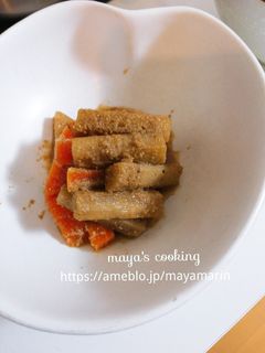 ポリポリごぼうの胡麻和え-レシピのメイン写真