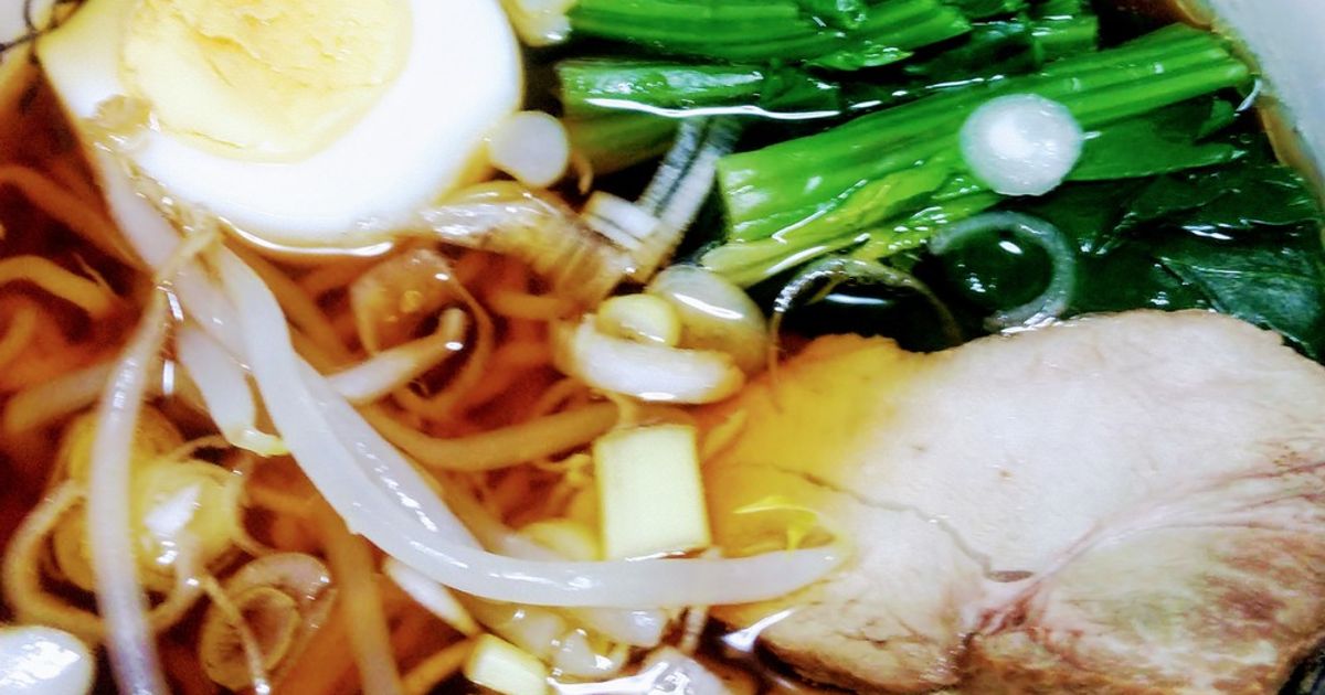 チャーシューの煮汁で醤油ラーメン by 自由なリメイカー