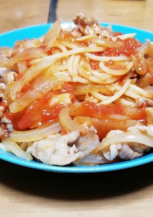 豚こまトマトソースパスタ-レシピのメイン写真