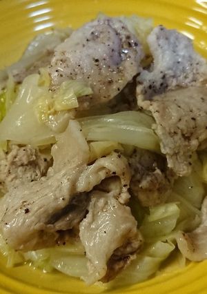 超簡単♪豚肉とキャベツの重ね蒸し-レシピのメイン写真