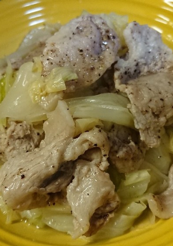 超簡単♪豚肉とキャベツの重ね蒸し-レシピのメイン写真