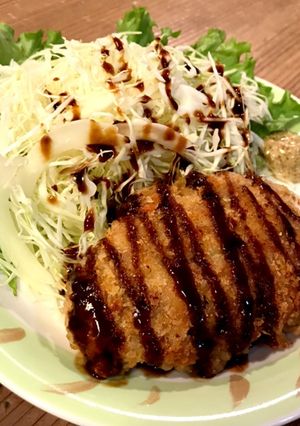 フライパンで大豆と豚コマ美味しいトンカツ-レシピのメイン写真