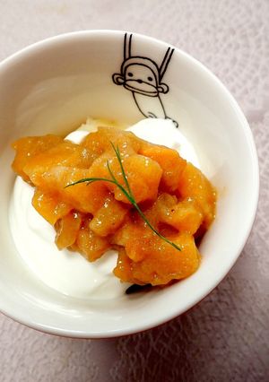 パーシモン（柿）シナモンコンポート-レシピのメイン写真