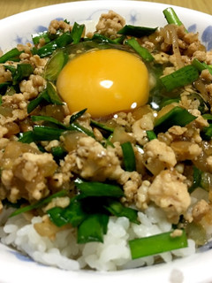 鳥ひき肉のふりかけ 卵かけごはん-レシピのメイン写真