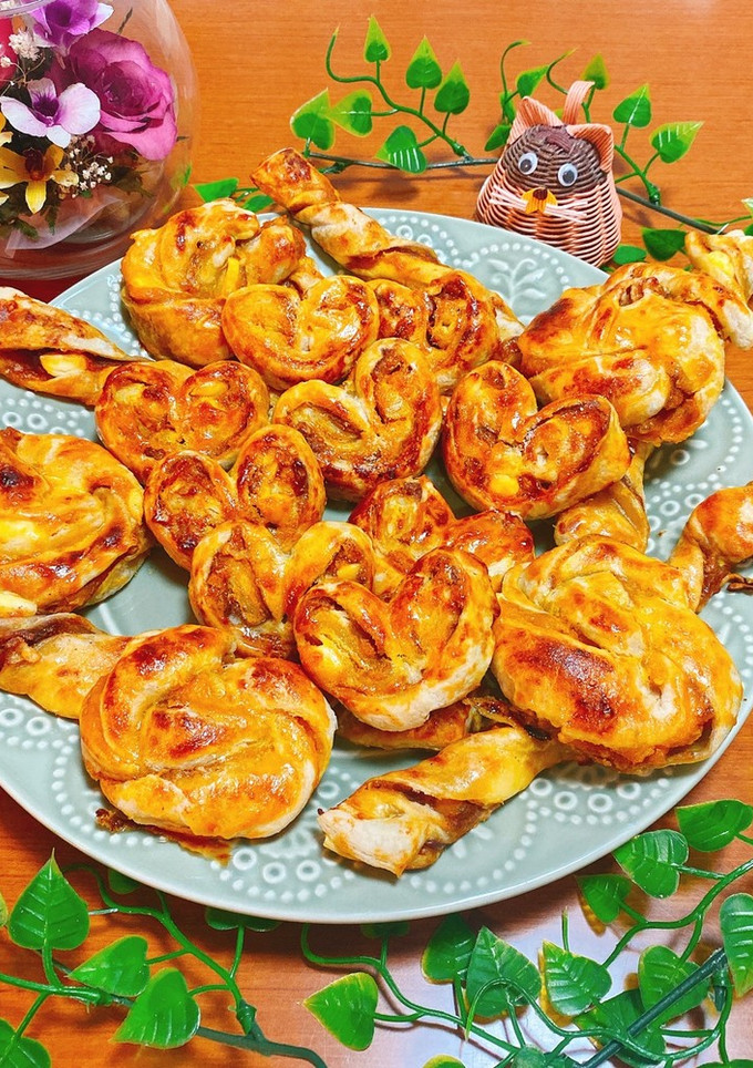 ♡♡かぼちゃ餡子クリチ胡桃のパイ3種♡♡-レシピのメイン写真