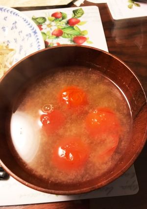 簡単❤︎トマトの味噌汁-レシピのメイン写真