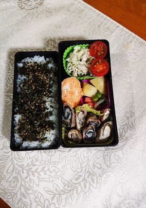 今日のメインは豚肉のしそ巻きです-レシピのメイン写真