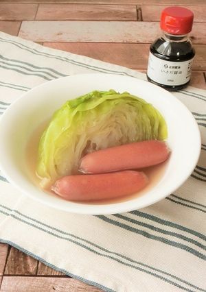 材料4つ★ウィンナーとキャベツのポトフ風-レシピのメイン写真