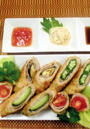 夏野菜のロール焼きカツ-レシピのメイン写真