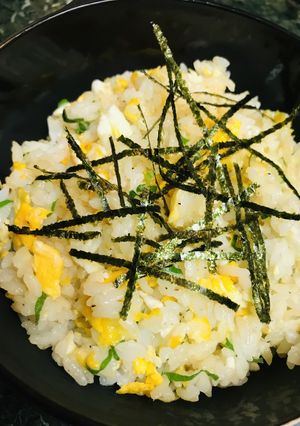 【お弁当】サッと作るネギ玉子チャーハン-レシピのメイン写真