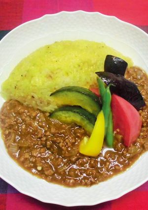 キーマカレー・焼き野菜添え-レシピのメイン写真