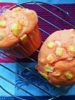 *トマトとコーンのお食事マフィン*-レシピのメイン写真