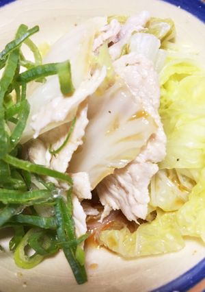 白菜と薄切り肉の重ね蒸し-レシピのメイン写真