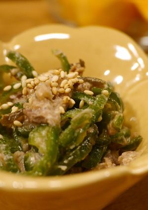 サバ缶とピーマンの塩昆布和え-レシピのメイン写真