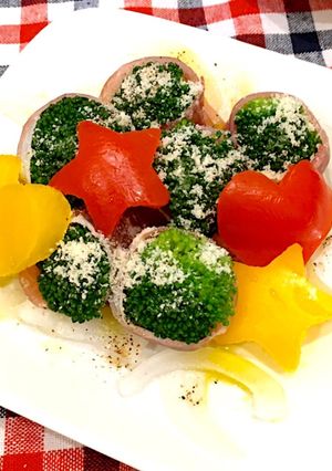 簡単綺麗♡ブロッコリーの生ハム巻きサラダ-レシピのメイン写真