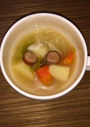 ピリ辛ほかほかスープ-レシピのメイン写真