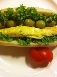 ケール&オムレツサンドイッチ-レシピのメイン写真