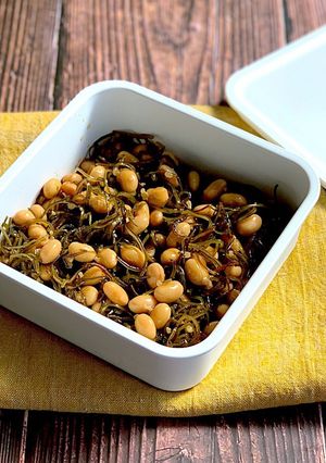 切り昆布と大豆の醤油麹煮-レシピのメイン写真