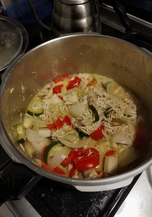圧力鍋でサクッとグリーンカレー-レシピのメイン写真