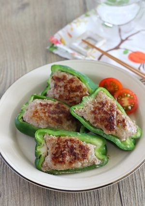 ピーマンの肉詰め-レシピのメイン写真