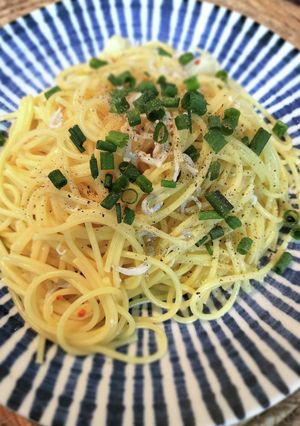 しらすとねぎのペペロンチーノ-レシピのメイン写真