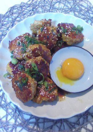 照焼き鶏ひきつくね-レシピのメイン写真