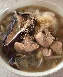 鶏肉と椎茸のとろとろ中華スープ