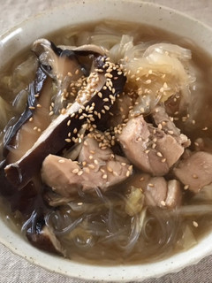 鶏肉と椎茸のとろとろ中華スープ-レシピのメイン写真