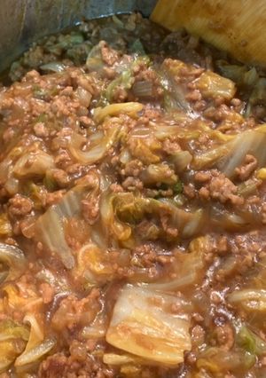 簡単　無水白菜カレー　-レシピのメイン写真