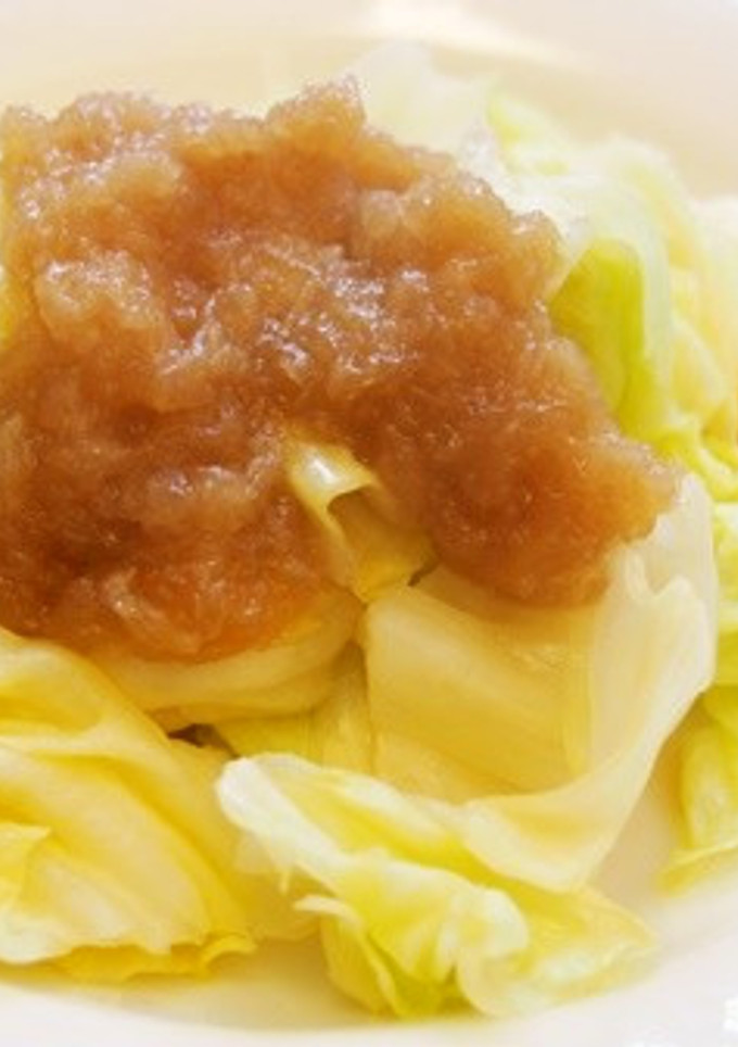 蒸しキャベツのみぞれ餡かけ♪リメイク♪-レシピのメイン写真