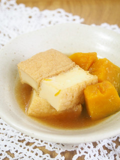 かぼちゃと絹揚げの煮物♪カレー風味!-レシピのメイン写真