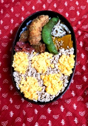 そぼろ弁当-レシピのメイン写真