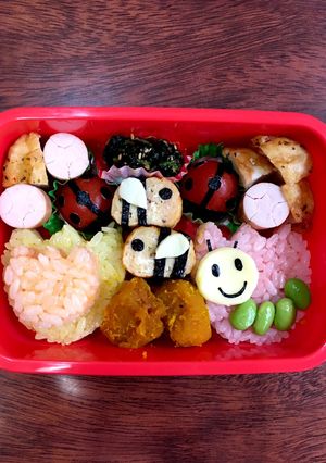 遠足♪植物園へ！お花と虫さん弁当☆-レシピのメイン写真