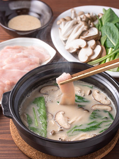 鶏むね肉でヘルシー糀甘酒豆乳しゃぶしゃぶ-レシピのメイン写真