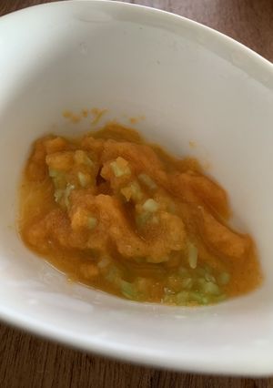 離乳食後期 きゅうりと柿のサラダ-レシピのメイン写真