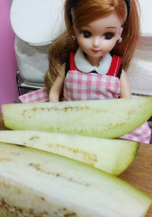 リカちゃん♡白(黄緑？)なすの塩昆布漬け-レシピのメイン写真