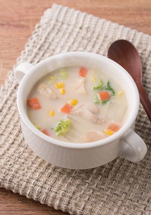 糀甘酒豆乳で作るクリームスープ-レシピのメイン写真
