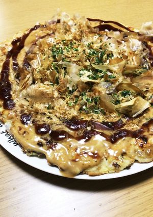 おからパウダーでタコと白菜のお好み焼き-レシピのメイン写真