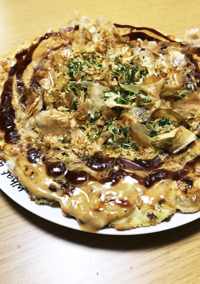 おからパウダーでタコと白菜のお好み焼き-レシピのメイン写真