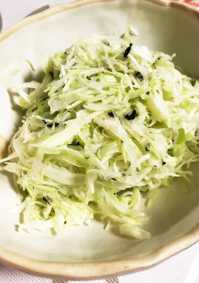 お茶漬けの素で！浅漬け風キャベツ-レシピのメイン写真