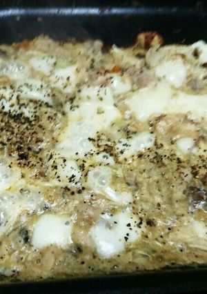 おからパウダーもんじゃ第2段‼サバ缶使用-レシピのメイン写真