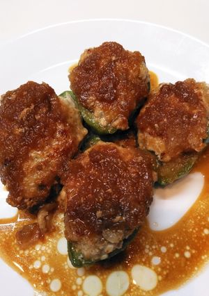 ピーマン肉詰め✿すき焼きのたれで-レシピのメイン写真