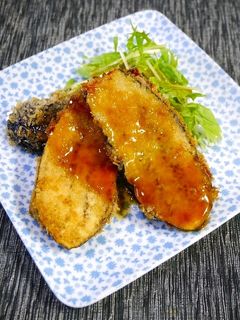 簡単!茄子のベーコンはさみ揚げ-レシピのメイン写真