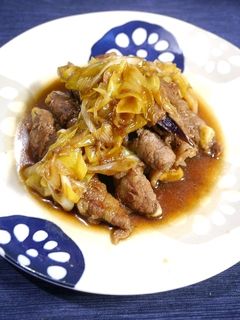 簡単!茄子の肉巻き☆すき焼き-レシピのメイン写真