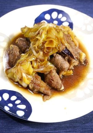 簡単！茄子の肉巻き☆すき焼き-レシピのメイン写真