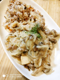 豚肉&きのこのクリーム煮-レシピのメイン写真